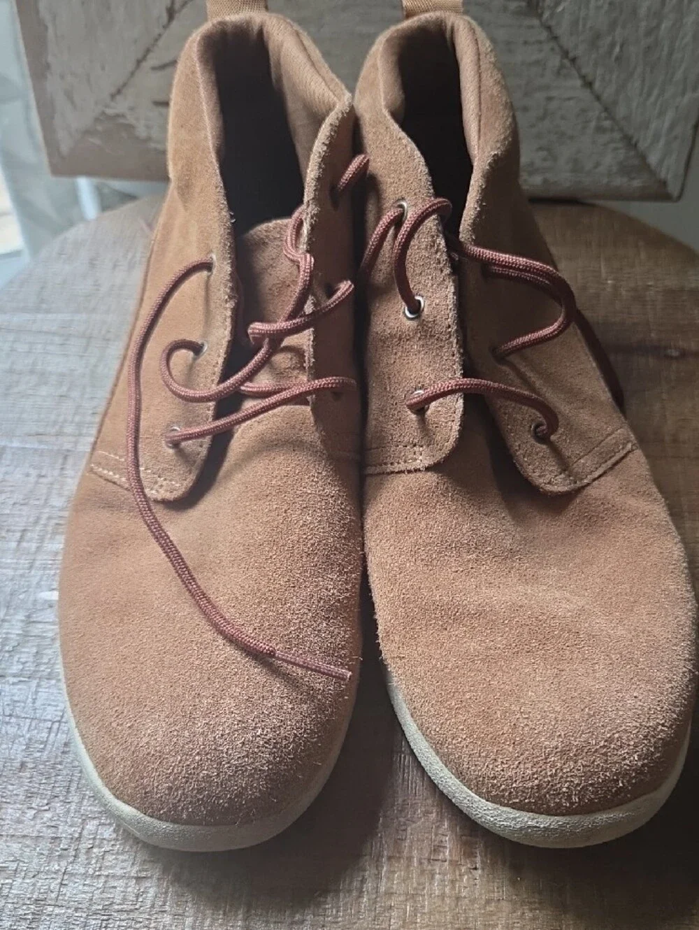 UGG Kids' Chestnut Suede Sneakers with Cream Soles